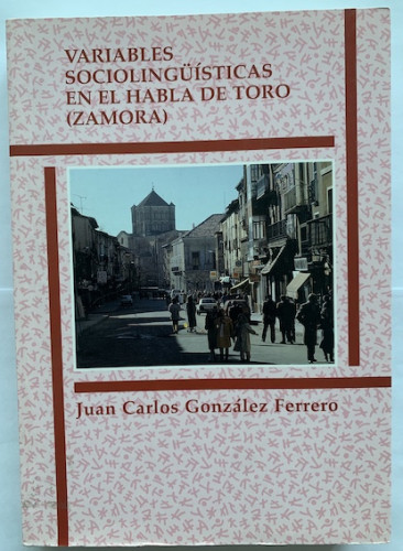 Portada del libro de Variables sociolingüísticas en el habla de Toro (Zamora)