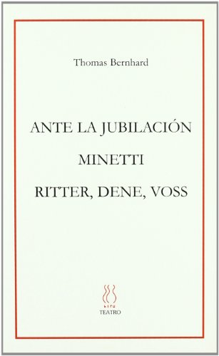 Portada del libro de ANTE LA JUBILACIÓN; MINETTI; RITTER, DENE, VOS