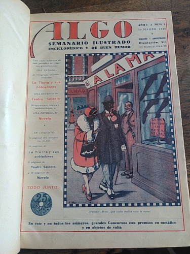 Portada del libro de ALGO. Semanario ilustrado enciclopédico y de buen humor (40 números de 30 de marzo a 28 de diciembre...