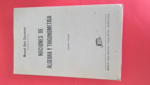 Portada del libro de NOCIONES DE ÁLGEBRA Y TRIGONOMETRÍA