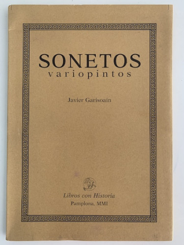 Portada del libro de SONETOS VARIOPINTOS