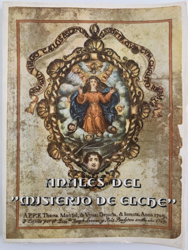 Portada del libro de ANALES DEL MISTERIO DE ELCHE