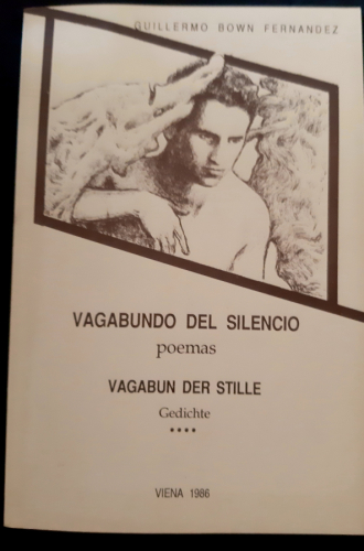Portada del libro de  Vagabundo del silencio, poemas.  Edición bilingüe
