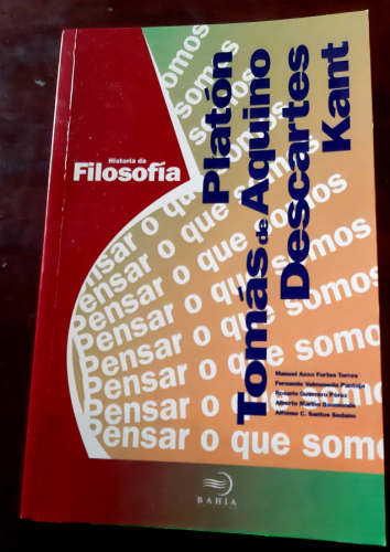 Portada del libro de Historia da filosofía. Platón, Tomas de Aquino, Descarrtes, Kant