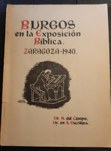 Portada del libro de BURGOS EN LA EXPOSICIÓN BÍBLICA ZARAGOZA 1940
