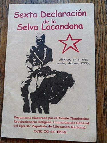 Portada del libro de SEXTA DECLARACIÓN DE LA SELVA LACANDONA