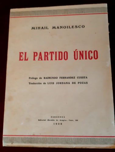 Portada del libro de EL PARTIDO ÚNICO 