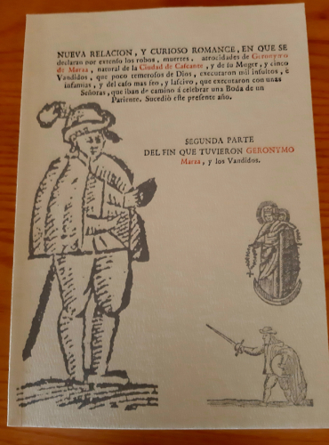 Portada del libro de GERONYMO DE MARZA - EL BANDIDO DE CASCANTE - FACSIMIL