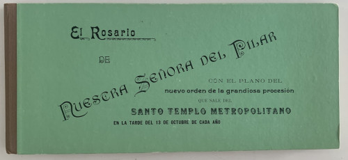 Portada del libro de El Rosario de Nuestra Señora del Pilar