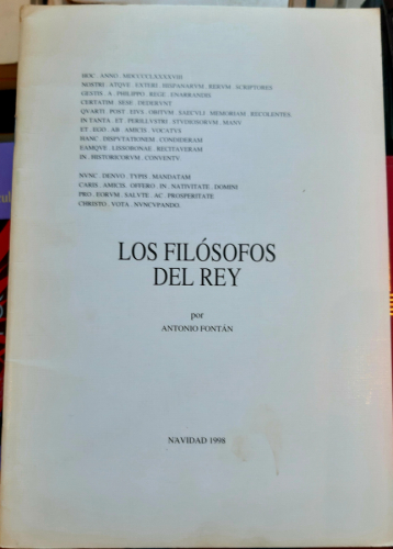 Portada del libro de LOS FILÓSOFOS DEL REY