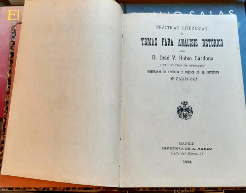 Portada del libro de PRÁCTICAS LITERARIAS O TEMAS PARA ANÁLISIS RETÓRICO