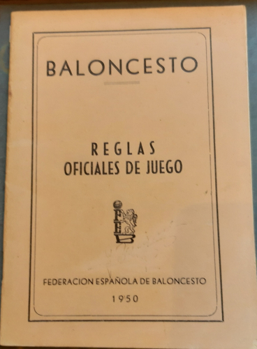 Portada del libro de BALONCESTO REGLAS OFICIALES DEL JUEGO