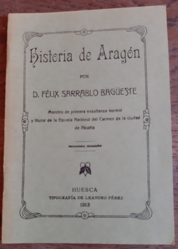 Portada del libro de HISTORIA DE ARAGÓN 