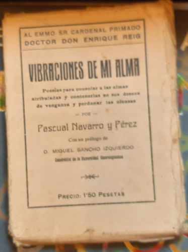 Portada del libro de VIBRACIONES DE MI ALMA. 
