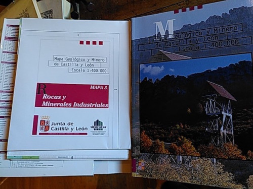 Portada del libro de MAPA GEOLÓGICO Y MINERO DE CASTILLA Y LEÓN ESCALA 1:400.000