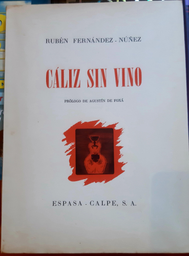Portada del libro de CÁLIZ SIN VINO