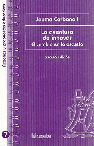 Portada del libro de La aventura de innovar. El cambio en la escuela.