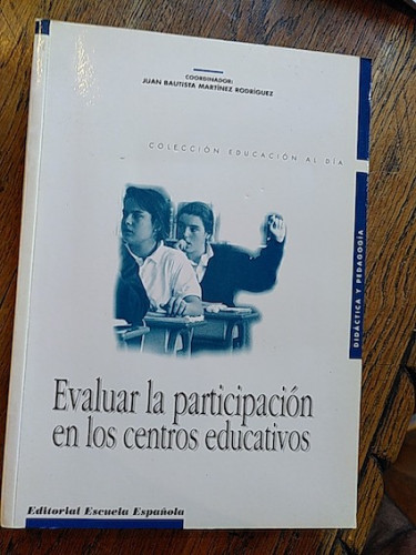Portada del libro Evaluar la participacion en los centros educativos