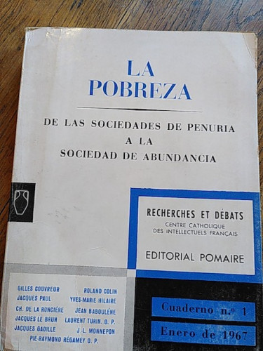 Portada del libro de LA POBREZA. De las sociedades de penuria a la sociedad de abundancia