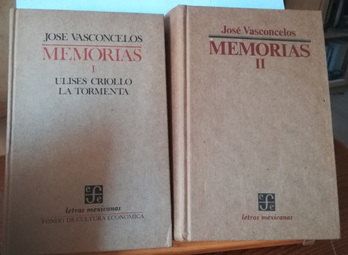 Portada del libro de MEMORIAS. Tomo I: Ulises Criollo. La Tormenta. Tomo II: El Desastre. El Proconsulado