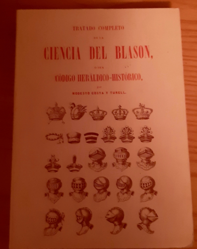 Portada del libro de CIENCIA DEL BLASON O SEA CÓDIGO HERÁLDICO HISTÓRICO