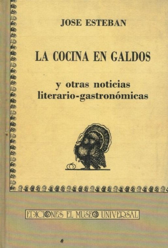 Portada del libro de La cocina en Galdós y otras noticias literario-gastronómicas