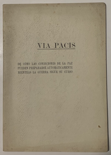 Portada del libro de VIA PACIS