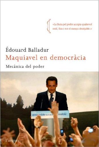 Portada del libro de Maquiavel en democràcia mecámica del poder
