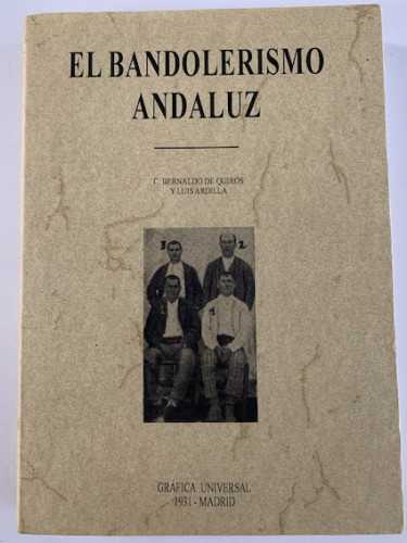 Portada del libro de EL BANDOLERISMO ANDALUZ