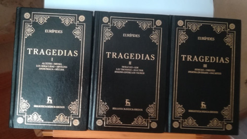 Portada del libro de TRAGEDIAS. TOMOS I II Y III