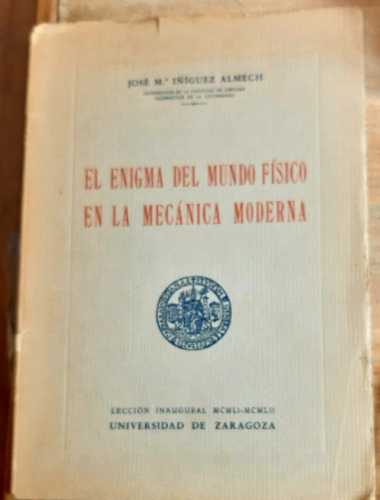 Portada del libro de EL ENIGMA DEL MUNDO FÍSICO EN LA MECÁNICA MODERNA