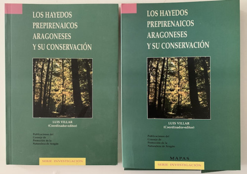 Portada del libro de LOS HAYEDOS PREPIRENAICOS ARAGONESES Y SU CONSERVACIÓN