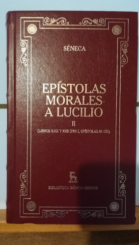 Portada del libro de EPÍSTOLAS MORALES. A LUCILIO. Tomo II