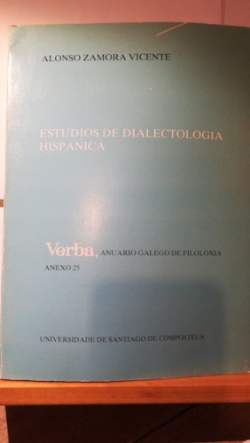 Portada del libro de ESTUDIOS DE DIALECTOLOGÍA HISPÁNICA