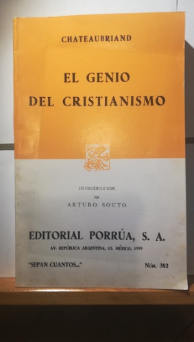 Portada del libro de EL GENIO DEL CRISTIANISMO