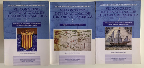 Portada del libro de VII CONGRESO INTERNACIONAL DE HISTORIA DE AMÉRICA (3 volúmenes)