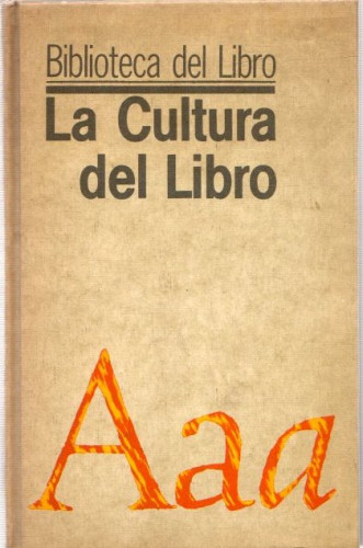 Portada del libro de La cultura del libro . Biblioteca del Libro