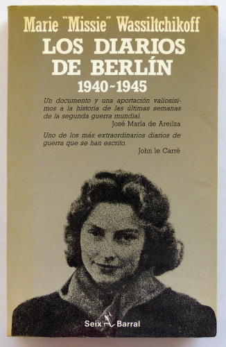 Portada del libro de Los diarios de Berlín 1940-1945