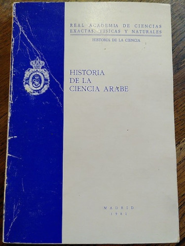 Portada del libro de HISTORIA DE LA CIENCIA ÁRABE