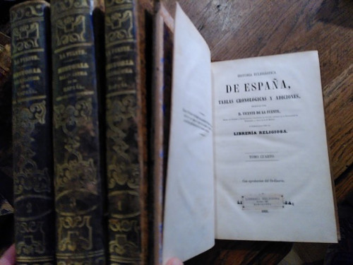 Portada del libro HISTORIA ECLESIÁSTICA DE ESPAÑA, Ó ADICIONES Á LA HISTORIA GENERAL DE LA IGLESIA (4 tomos)