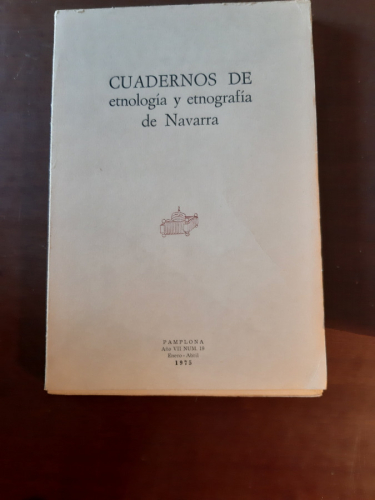 Portada del libro CUADERNOS DE ETNOLOGÍA Y ETNOGRAFÍA DE NAVARRA. Enerp-Abril 1975, Num. 19