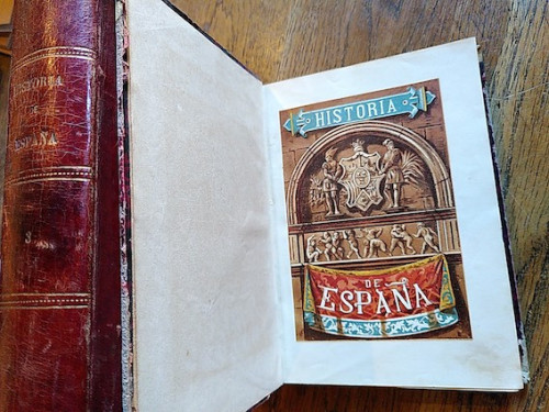 Portada del libro de ELEMENTOS DE HISTORIA DE ESPAÑA (3 tomos en dos volúmenes)