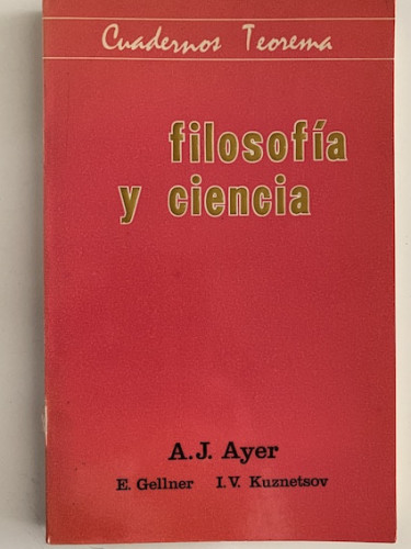 Portada del libro de FILOSOFIA Y CIENCIA.