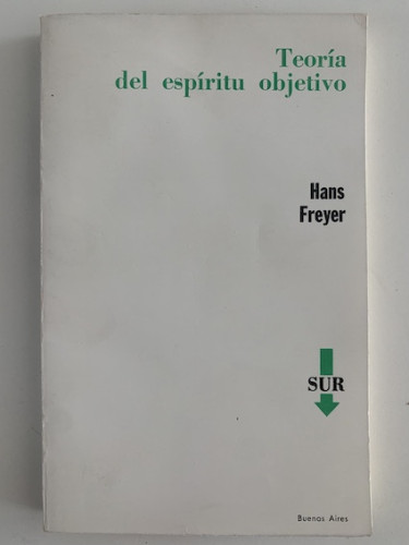 Portada del libro de TEORIA DEL ESPIRITU OBJETIVO