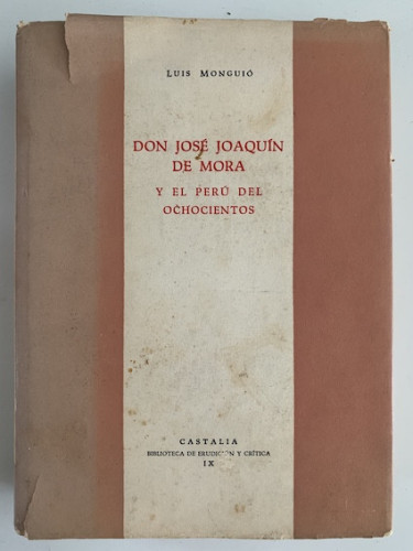 Portada del libro de DON JOSÉ JOAQUÍN DE MORA Y EL PERÚ DEL OCHOCIENTOS