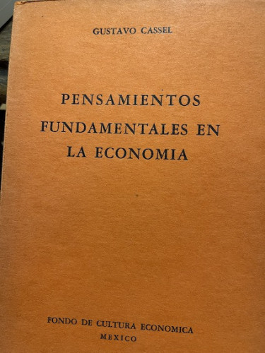 Portada del libro de PENSAMIENTOS FUNDAMENTALES EN LA ECONOMÍA 