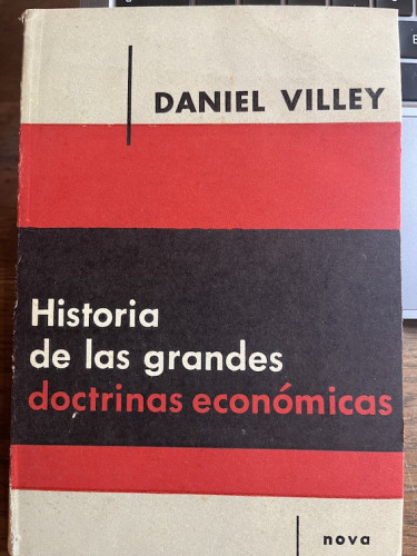 Portada del libro de HISTORIA DE LAS GRANDES DOCTRINAS ECONÓMICAS 