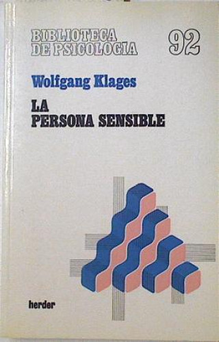 Portada del libro de LA PERSONA SENSIBLE