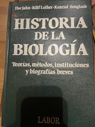 Portada del libro Historia de la biología