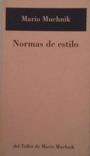 Portada del libro de Normas de estilo. 